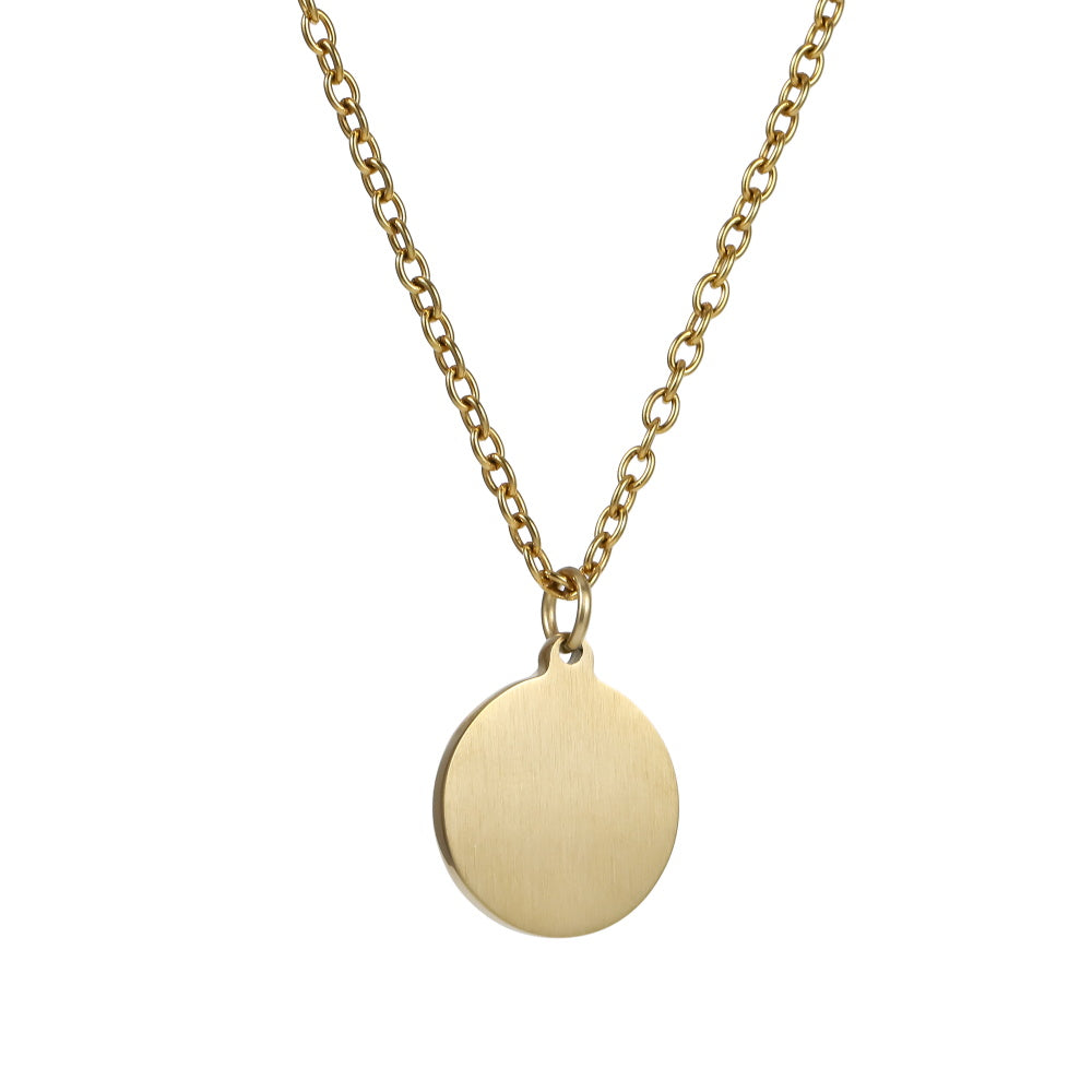 PSS1343 STAINLESS STEEL COIN PENDANT