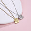 PSS1344 STAINLESS STEEL SQUARE PENDANT WITH FLOWER