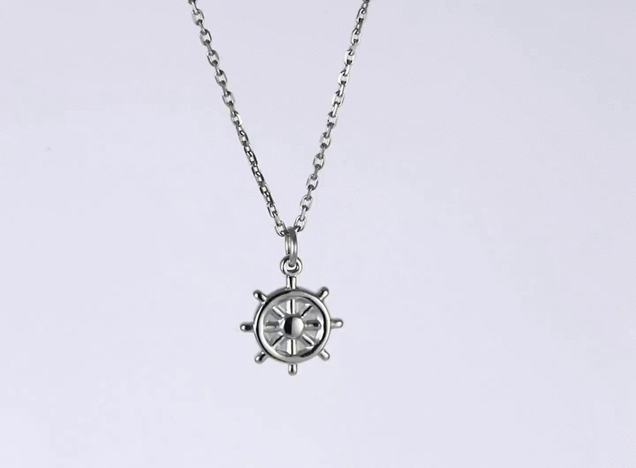 PSS1345 STAINLESS STEEL SHEEP WHEEL PENDANT