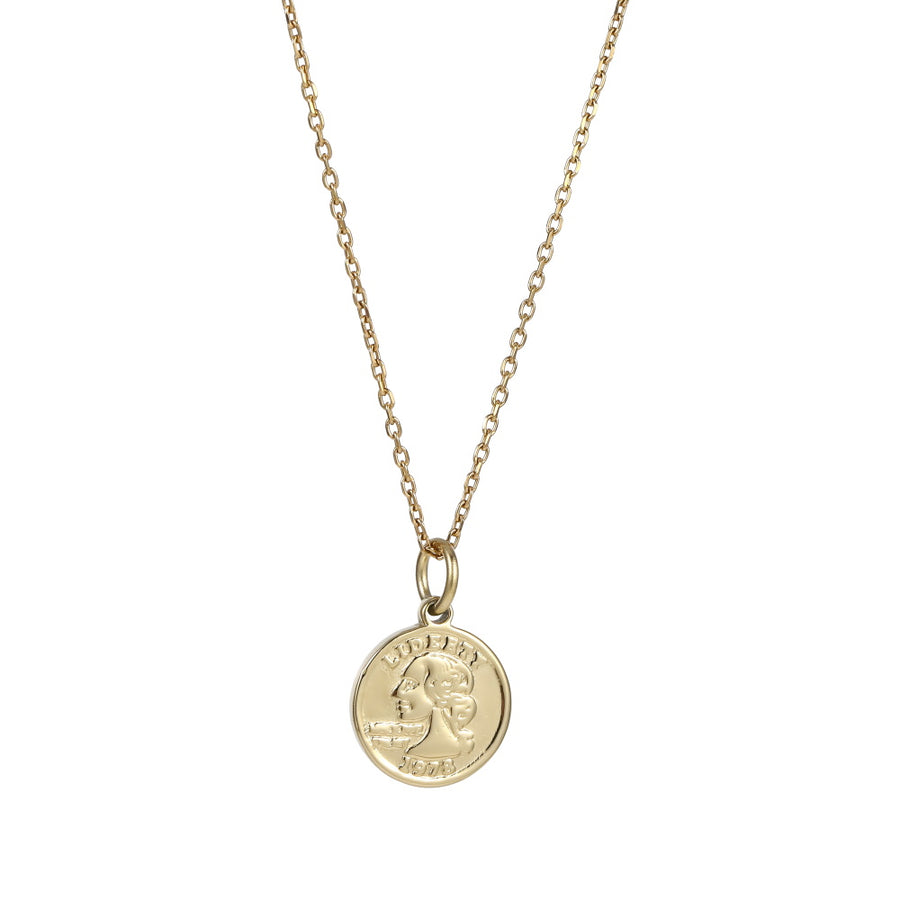 PSS1346 STAINLESS STEEL SMALL COIN PENDANT