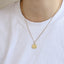 PSS1346 STAINLESS STEEL SMALL COIN PENDANT