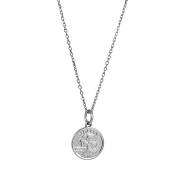 PSS1346 STAINLESS STEEL SMALL COIN PENDANT