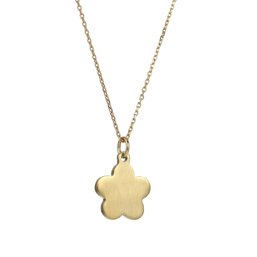 PSS1347 STAINLESS STEEL FLOWER PENDANT
