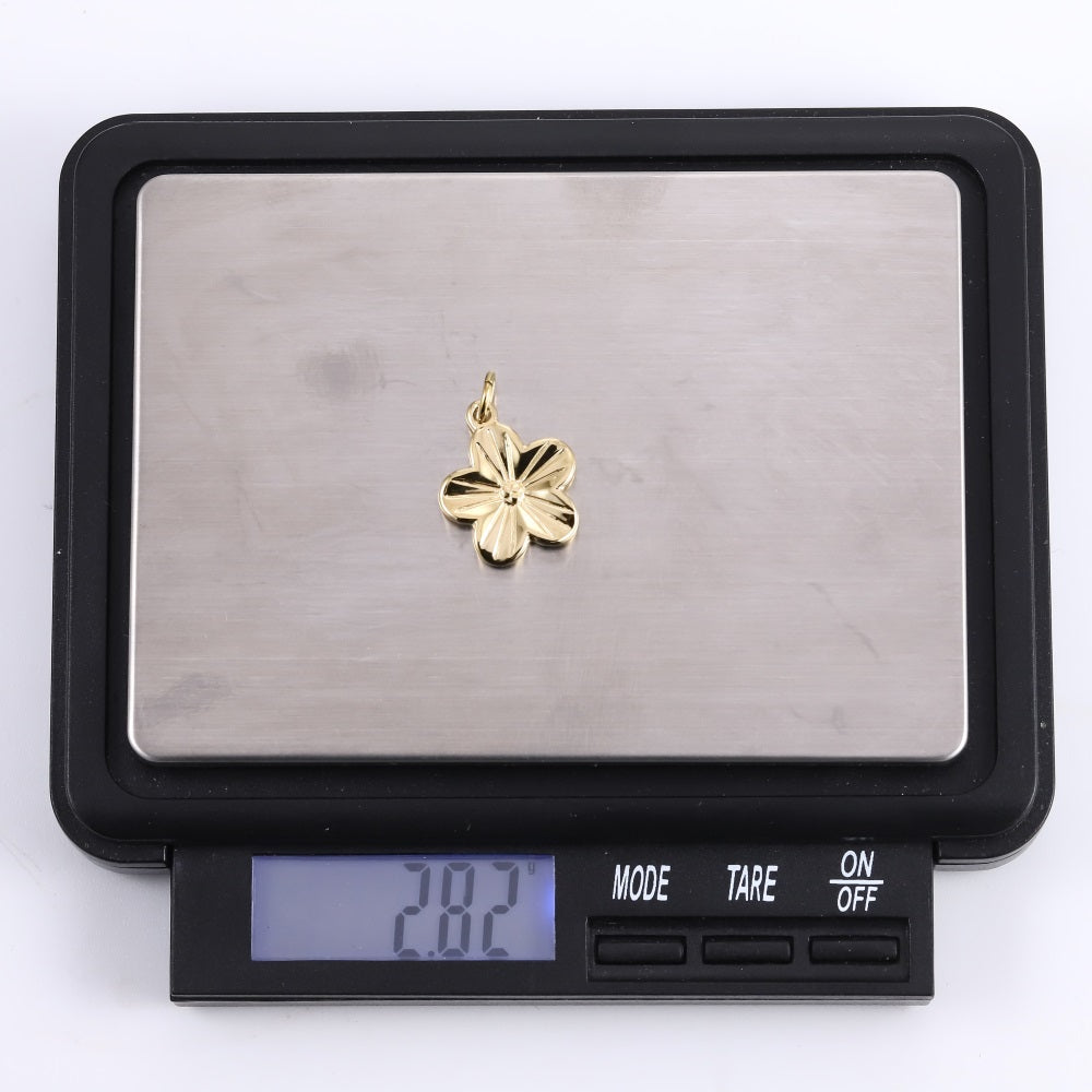 PSS1347 STAINLESS STEEL FLOWER PENDANT