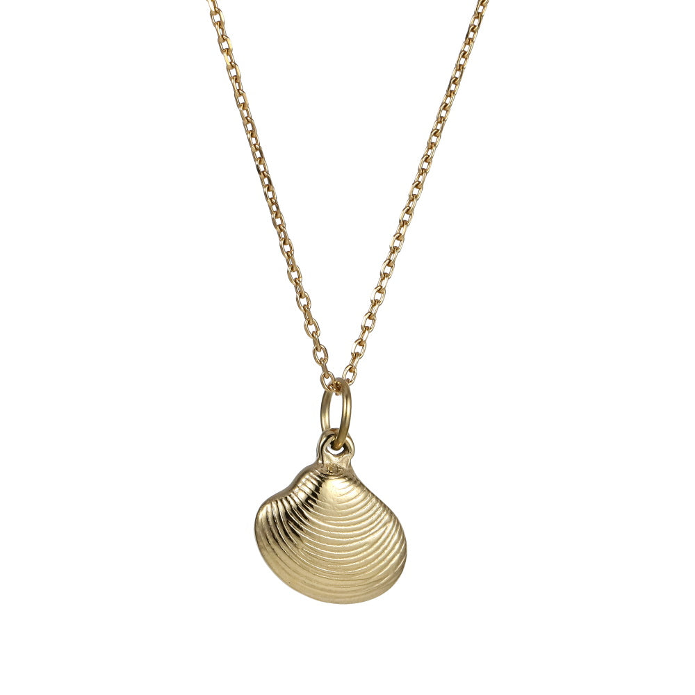 PSS1348 STAINLESS STEEL CLAM SHELL PENDANT