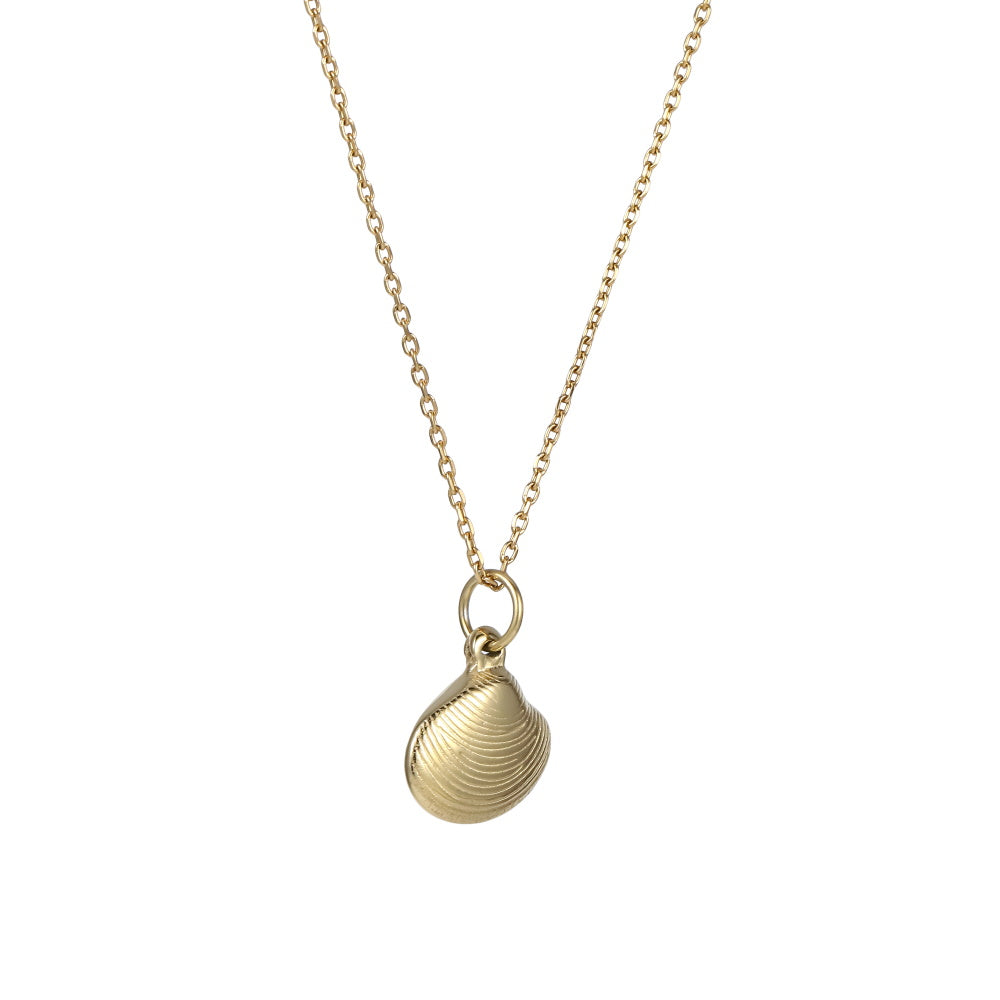 PSS1348 STAINLESS STEEL CLAM SHELL PENDANT