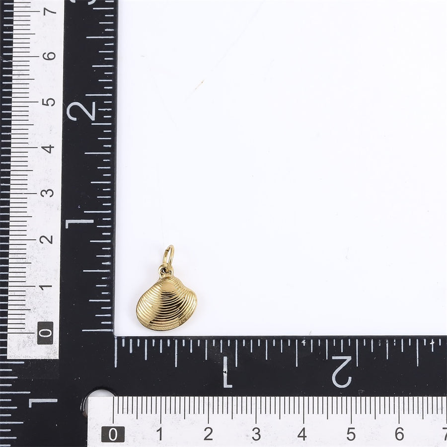 PSS1348 STAINLESS STEEL CLAM SHELL PENDANT