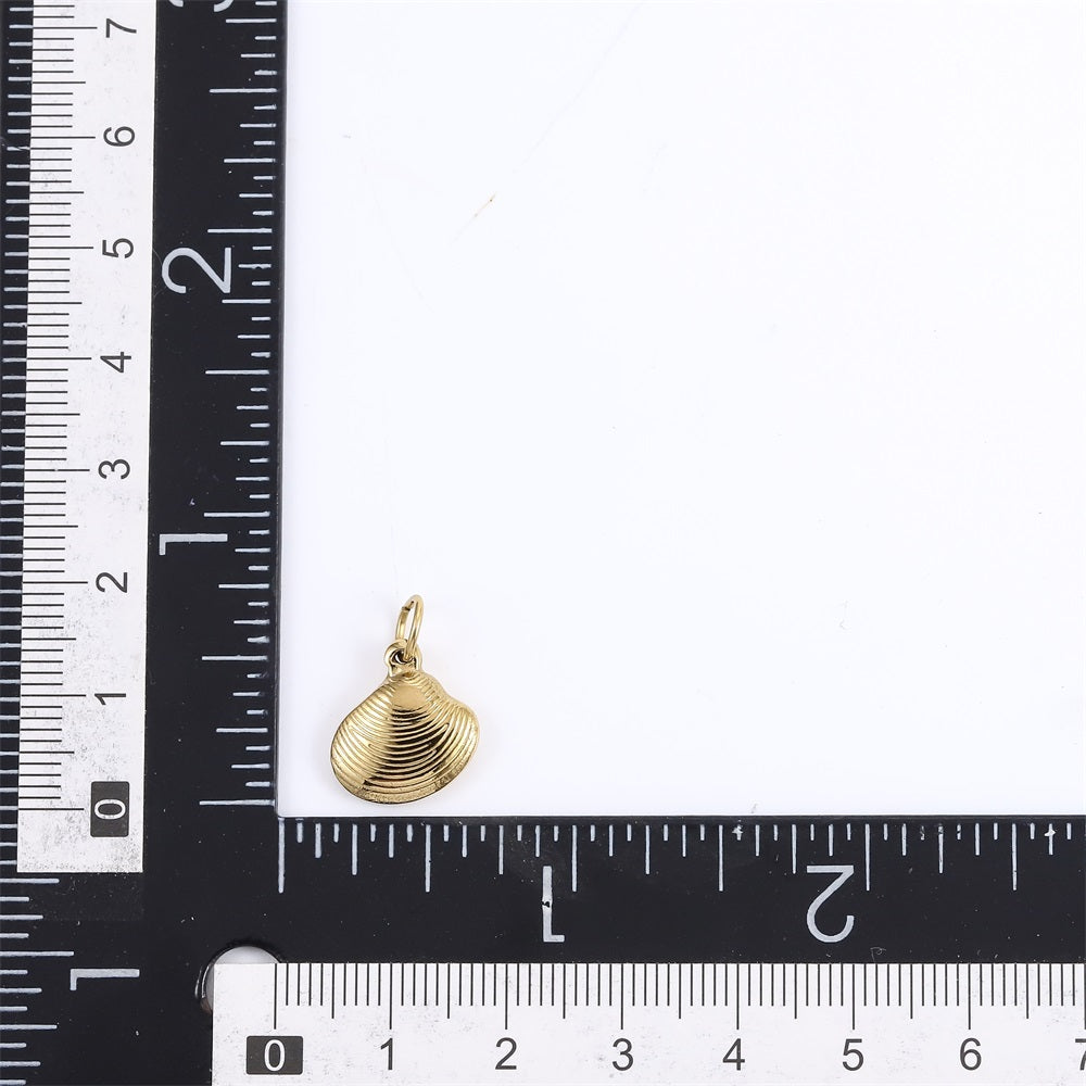 PSS1348 STAINLESS STEEL CLAM SHELL PENDANT