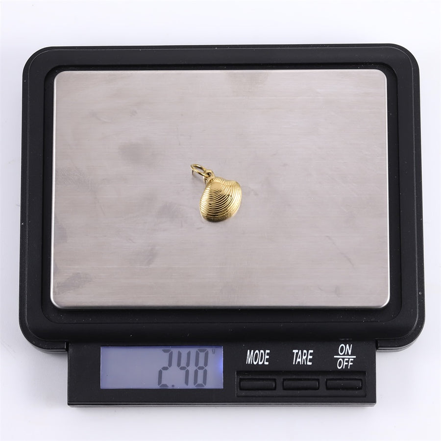 PSS1348 STAINLESS STEEL CLAM SHELL PENDANT