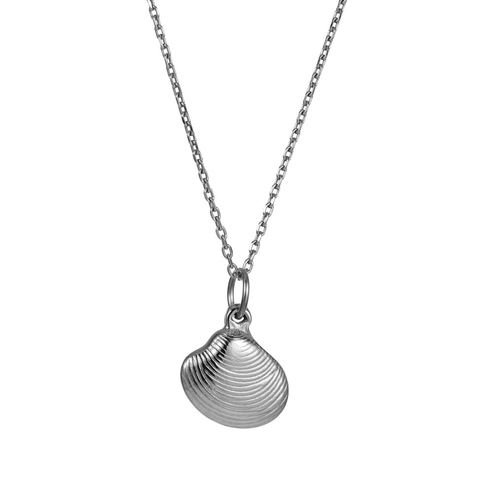 PSS1348 STAINLESS STEEL CLAM SHELL PENDANT