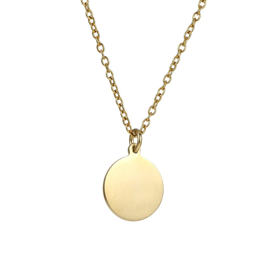 PSS1349 STAINLESS STEEL OCEAN STYLE ROUND PENDANT