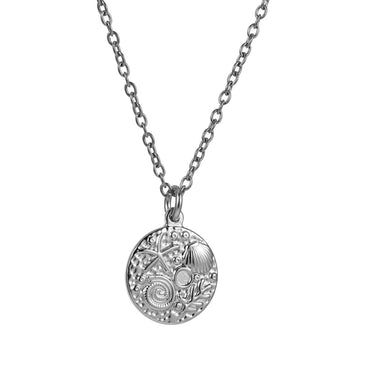 PSS1349 STAINLESS STEEL OCEAN STYLE ROUND PENDANT