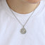PSS1349 STAINLESS STEEL OCEAN STYLE ROUND PENDANT