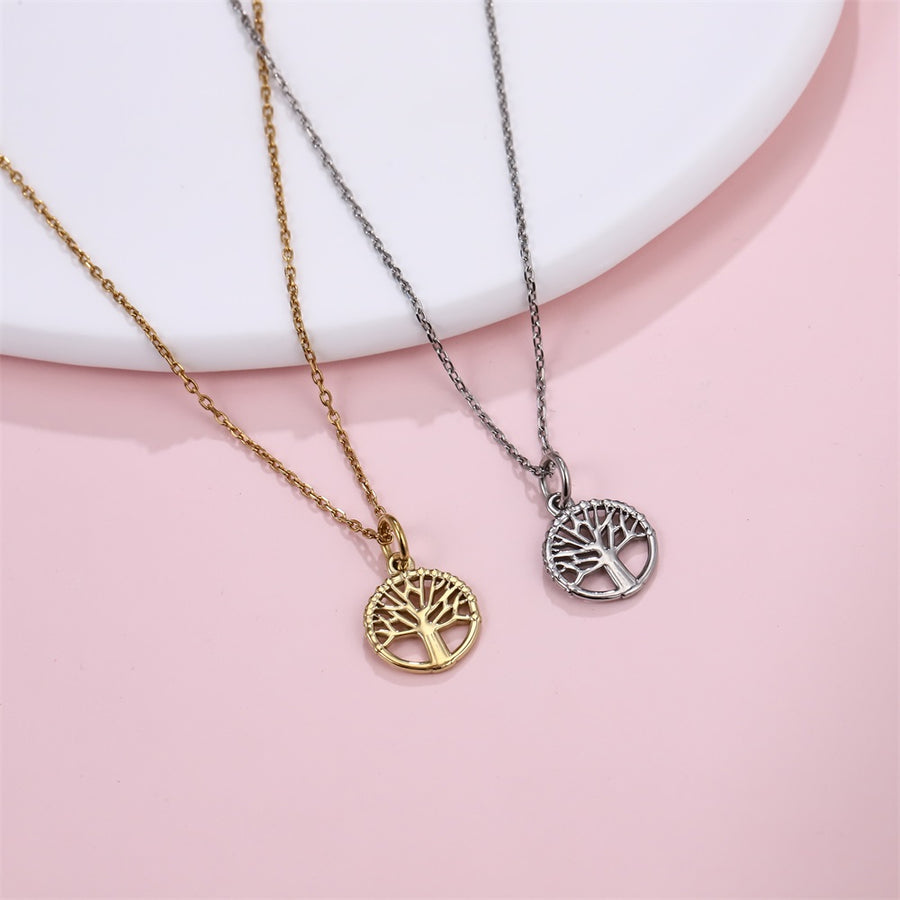 PSS1350 STAINLESS STEEL LIFE OF TREE PENDANT
