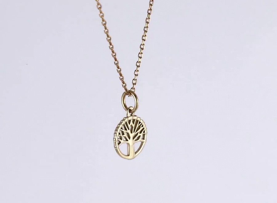 PSS1350 STAINLESS STEEL LIFE OF TREE PENDANT