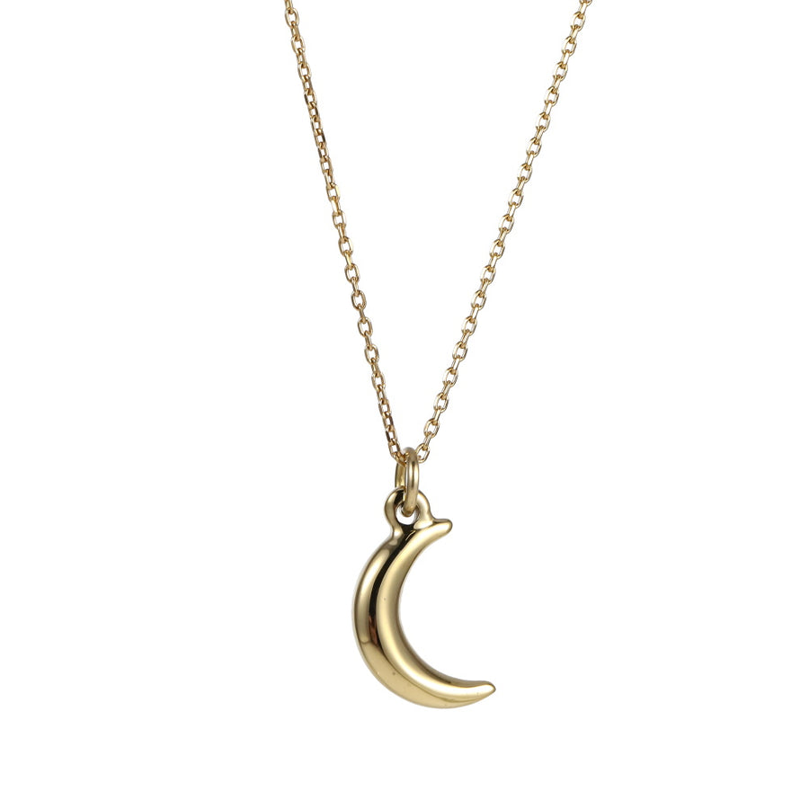 PSS1351 STAINLESS STEEL MOON PENDANT