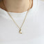 PSS1351 STAINLESS STEEL MOON PENDANT