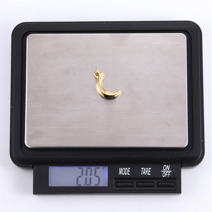 PSS1351 STAINLESS STEEL MOON PENDANT
