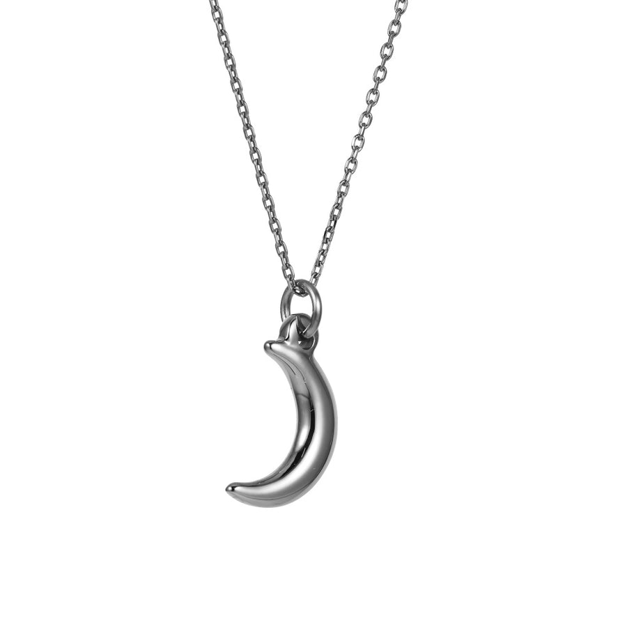 PSS1351 STAINLESS STEEL MOON PENDANT