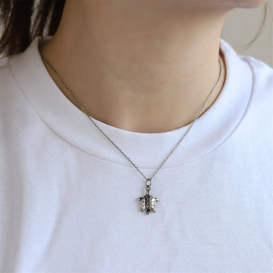 PSS1352 STAINLESS STEEL SEA TURTLE PENDANT