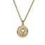 PSS1353 STAINLESS STEEL ROUND PENDANT WITH HEART