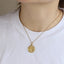 PSS1353 STAINLESS STEEL ROUND PENDANT WITH HEART