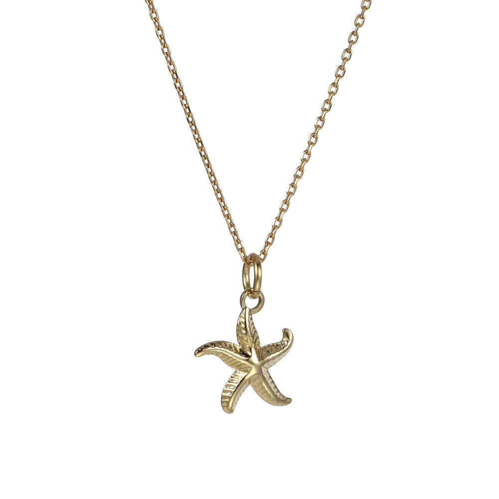 PSS1354 STAINLESS STEEL STARFISH PENDANT
