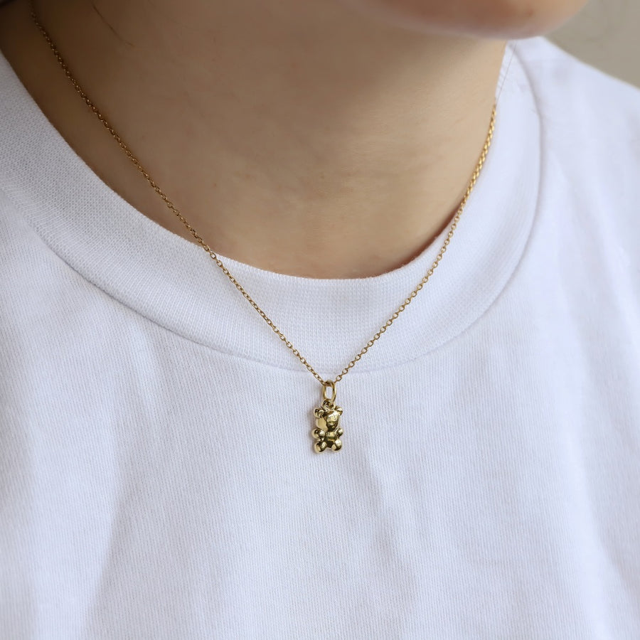 PSS1355 STAINLESS STEEL BEAR PENDANT