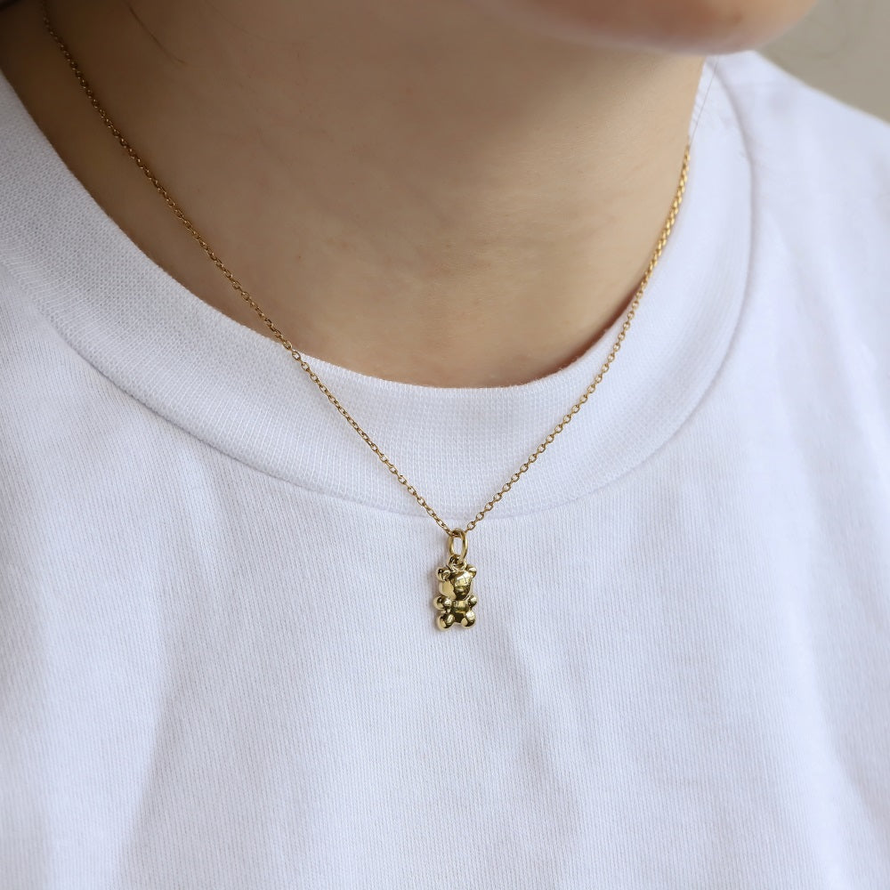 PSS1355 STAINLESS STEEL BEAR PENDANT