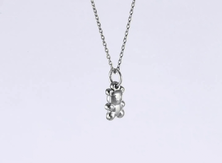 PSS1355 STAINLESS STEEL BEAR PENDANT