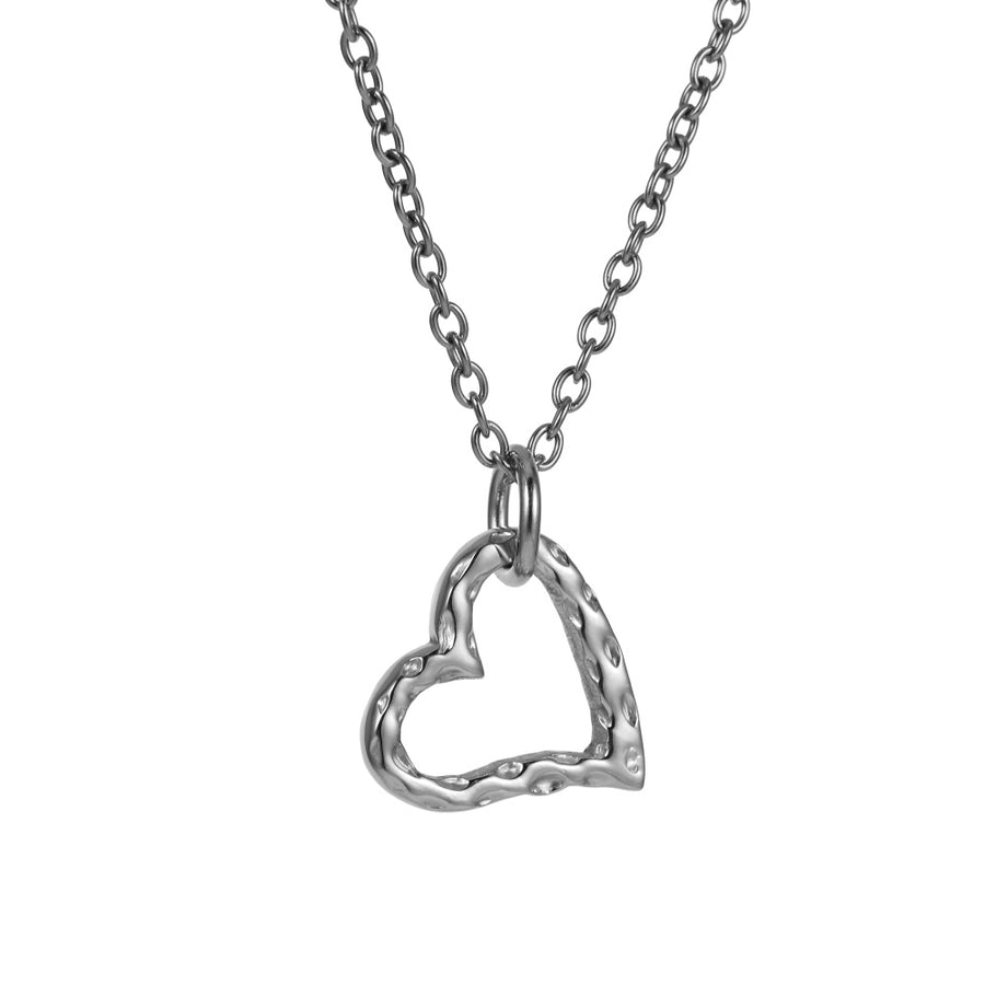 PSS1356 STAINLESS STEEL IRREGULAR HEART SHAPE PENDANT