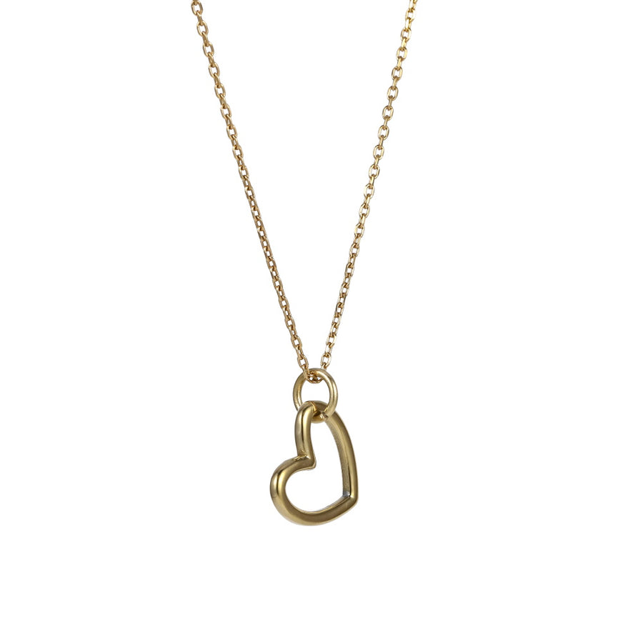 PSS1357 STAINLESS STEEL HEART PENDANT