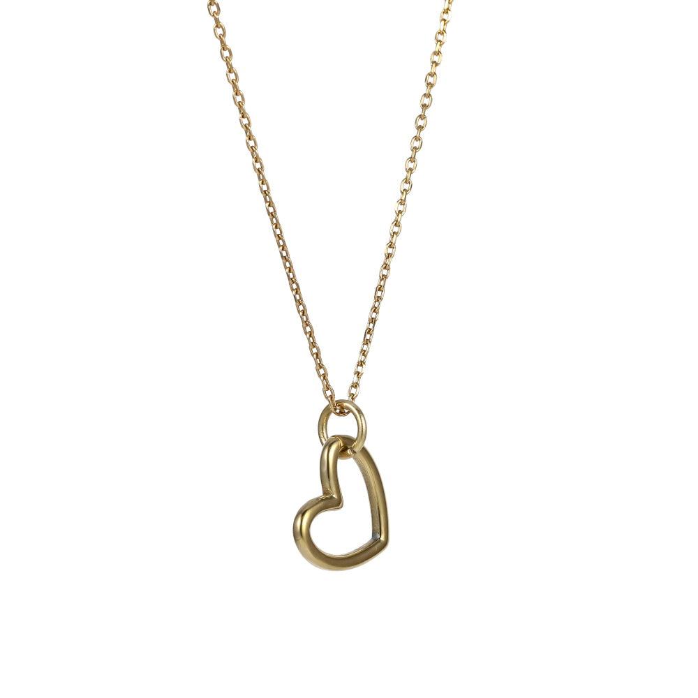 PSS1357 STAINLESS STEEL HEART PENDANT