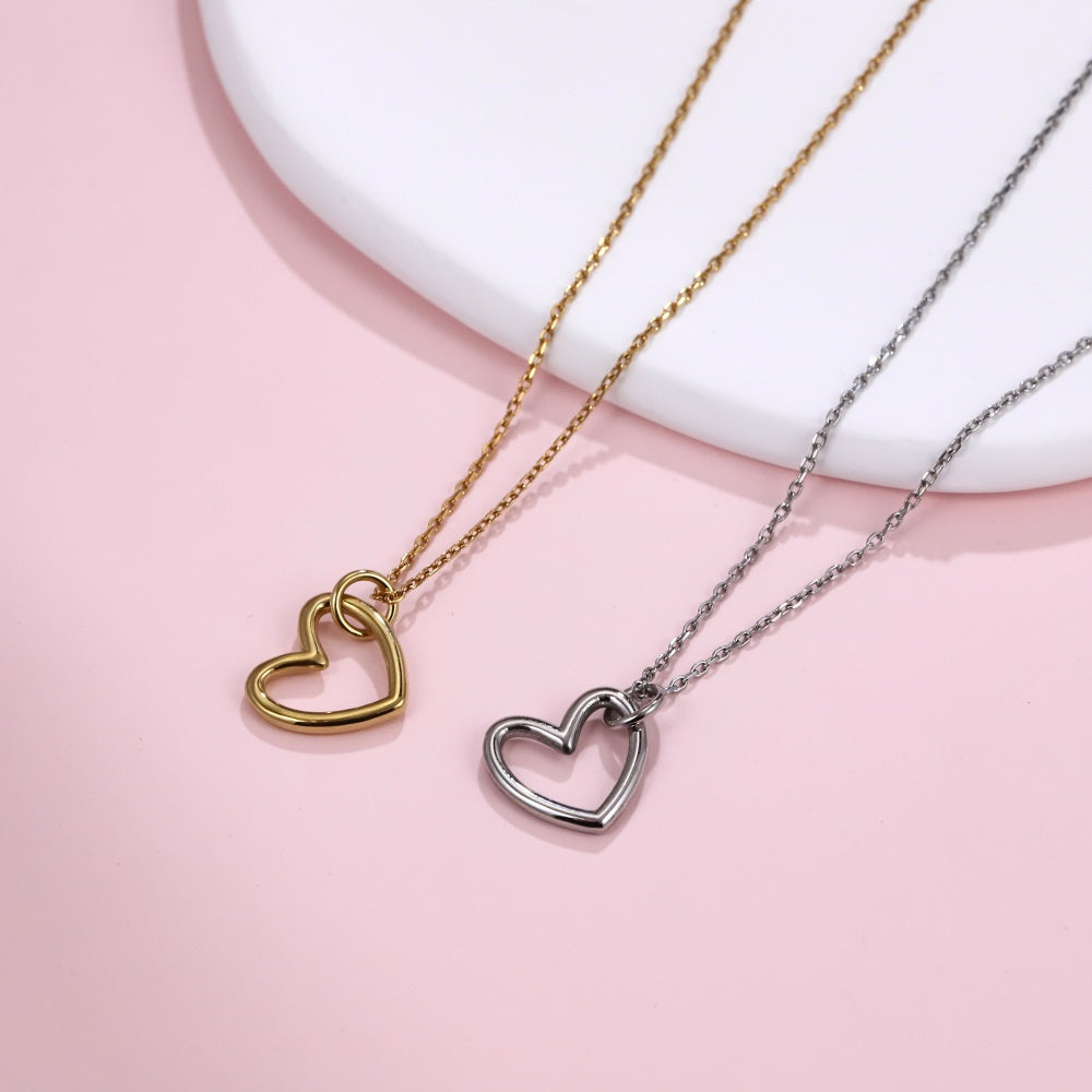 PSS1357 STAINLESS STEEL HEART PENDANT