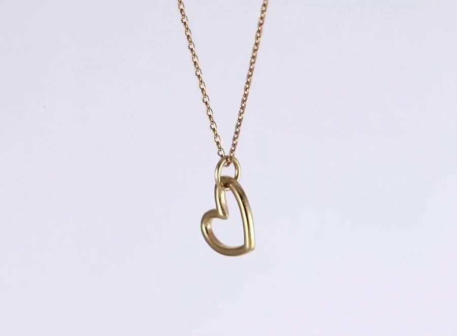 PSS1357 STAINLESS STEEL HEART PENDANT