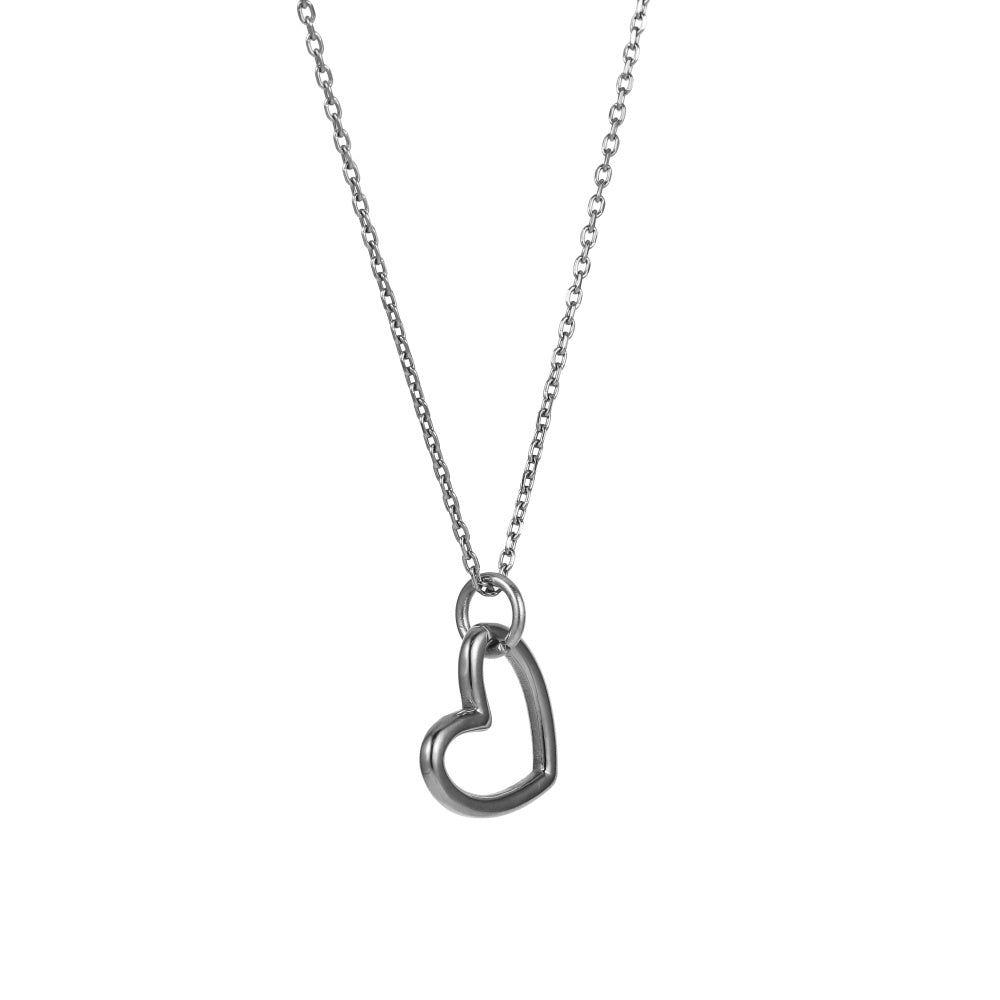 PSS1357 STAINLESS STEEL HEART PENDANT