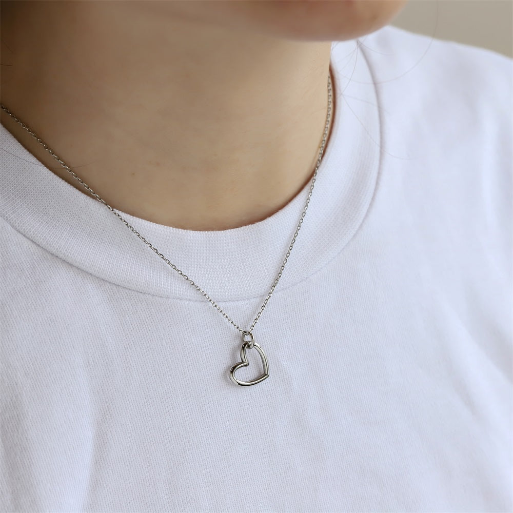 PSS1357 STAINLESS STEEL HEART PENDANT