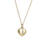 PSS1358 STAINLESS STEEL HEART LOCK PENDANT