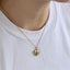 PSS1358 STAINLESS STEEL HEART LOCK PENDANT