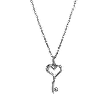 PSS1359 STAINLESS STEEL KEY PENDANT WITH HEART