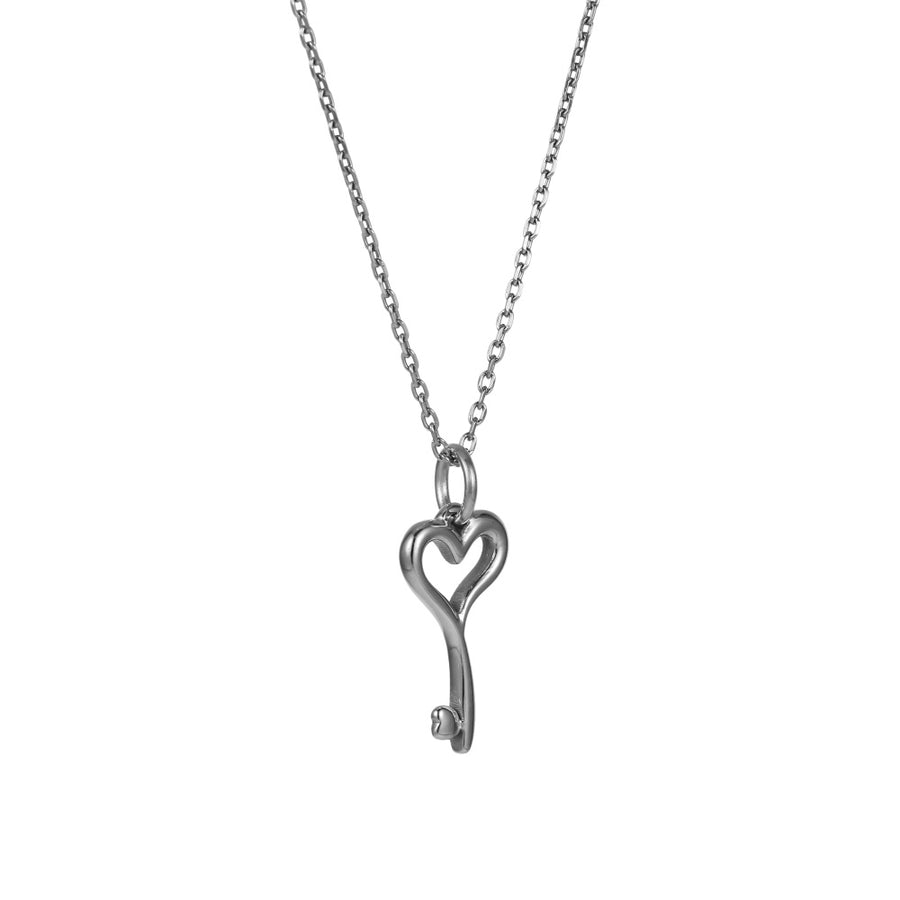 PSS1359 STAINLESS STEEL KEY PENDANT WITH HEART