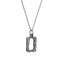 PSS1361 STAINLESS STEEL IRREGULAR SQUARE SHAPE PENDANT