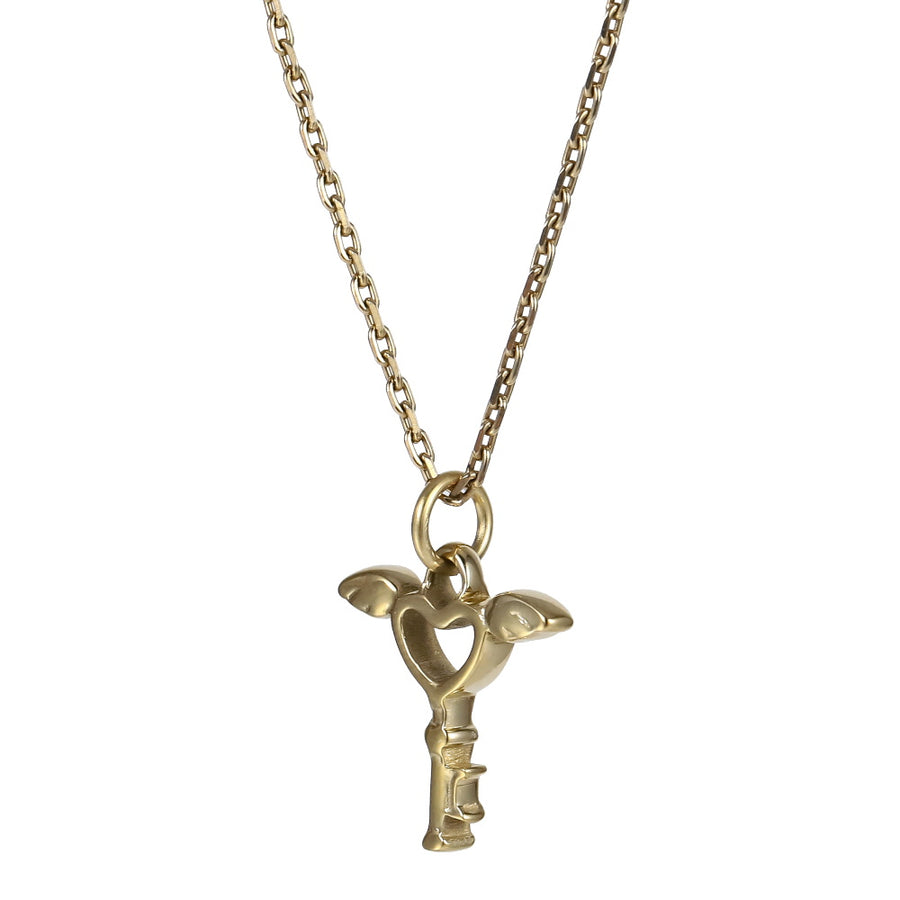 PSS1362 STAINLESS STEEL KEY PENDANT WITH HEART