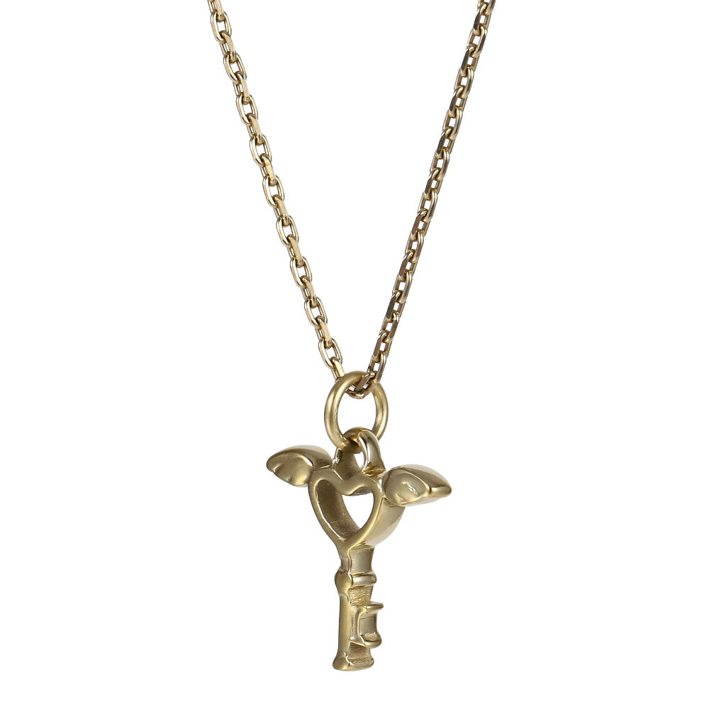 PSS1362 STAINLESS STEEL KEY PENDANT WITH HEART