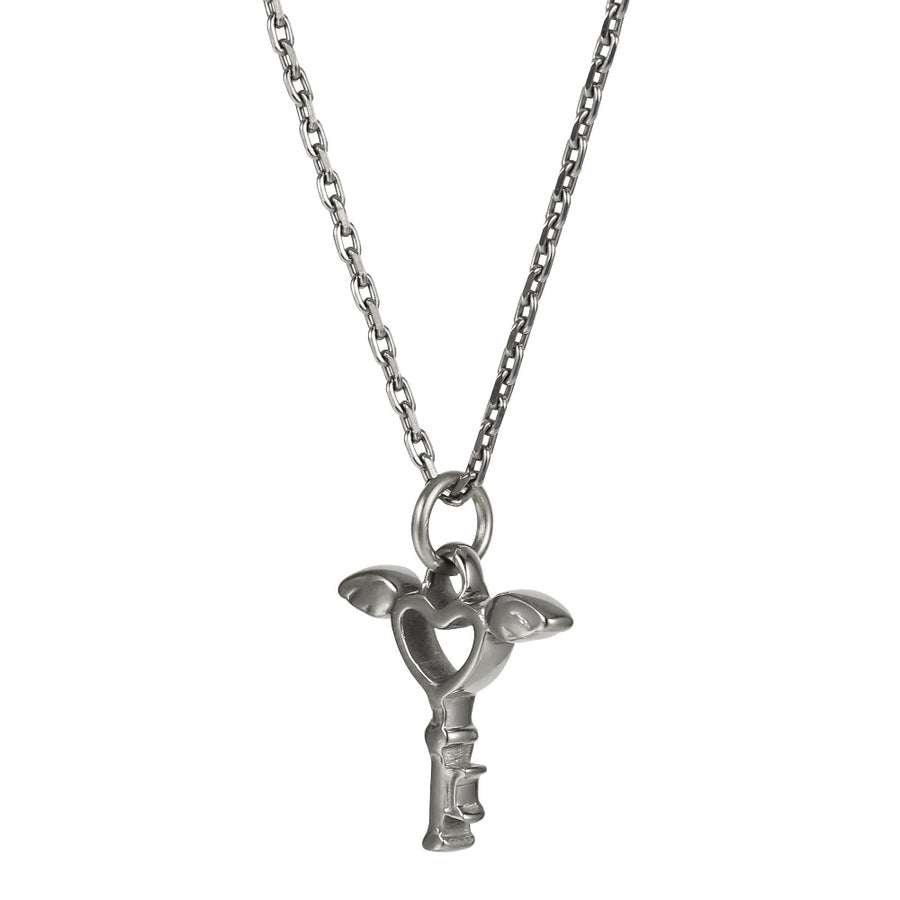 PSS1362 STAINLESS STEEL KEY PENDANT WITH HEART