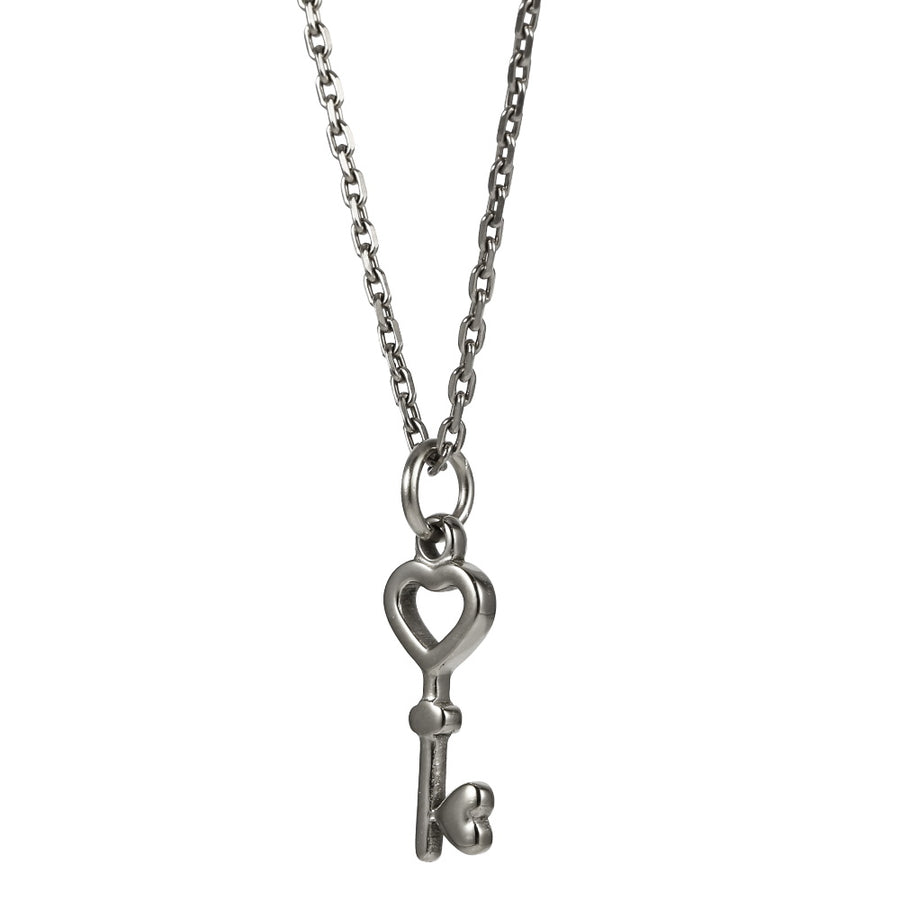 PSS1363 STAINLESS STEEL KEY PENDANT WITH HEART
