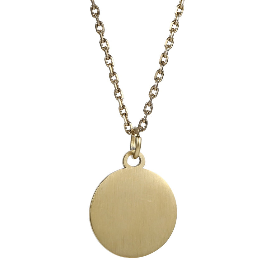 PSS1364 STAINLESS STEEL ROUND PENDANT WITH EYE