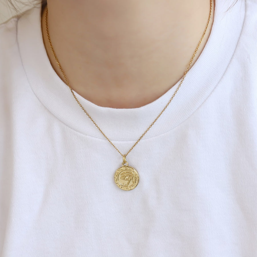 PSS1364 STAINLESS STEEL ROUND PENDANT WITH EYE