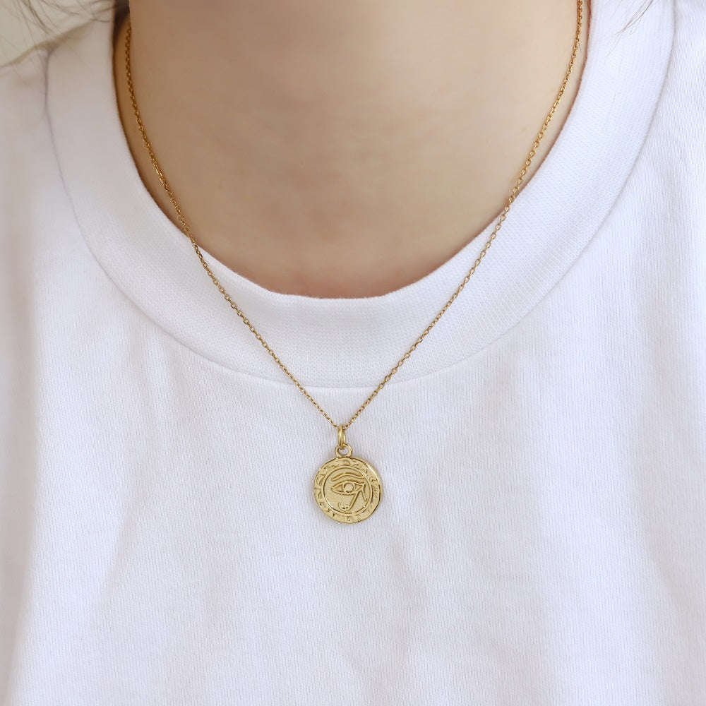 PSS1364 STAINLESS STEEL ROUND PENDANT WITH EYE