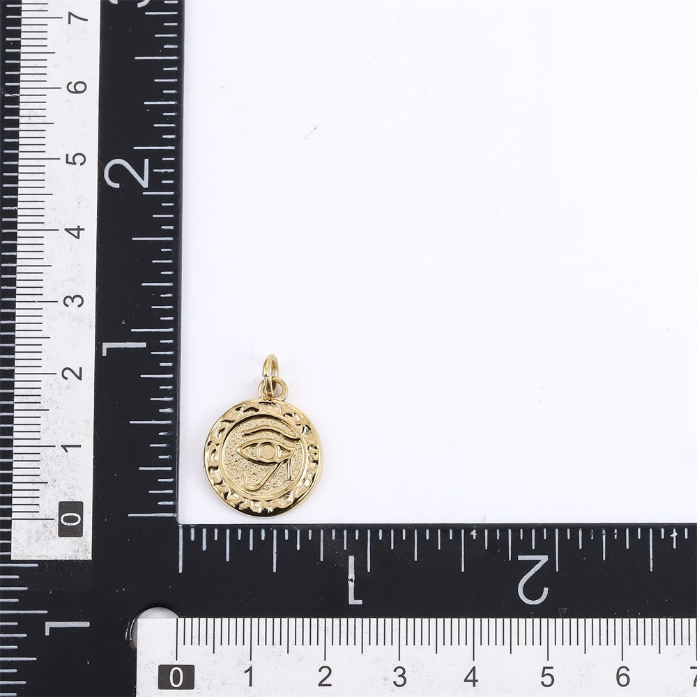 PSS1364 STAINLESS STEEL ROUND PENDANT WITH EYE